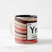 Erstellen Sie Ihr eigenes chemisches Element Zweifarbige Tasse (Vorderseite Links)