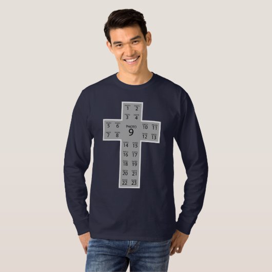 Erstellen Sie Ihr eigenes Christliches Kreuz mit 2 T-Shirt (Vorne ganz)