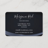 Erstellen Sie Ihr eigenes Circle Blue Design Visitenkarte (Rückseite)