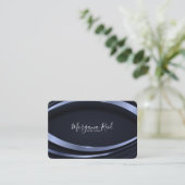 Erstellen Sie Ihr eigenes Circle Blue Design Visitenkarte (Stehend Vorderseite)