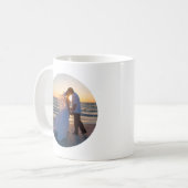Erstellen Sie Ihr eigenes Circle Shape Wedding Fot Kaffeetasse (Vorderseite Links)