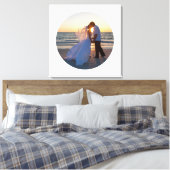 Erstellen Sie Ihr eigenes Circle Shape Wedding Fot Leinwanddruck (Insitu (Schlafzimmer))