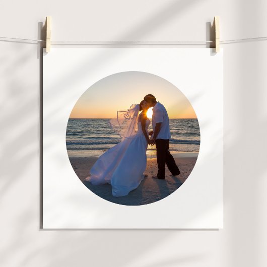 Erstellen Sie Ihr eigenes Circle Shape Wedding Fot Poster
