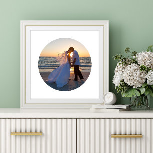 Erstellen Sie Ihr eigenes Circle Shape Wedding Fot Poster
