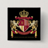 Erstellen Sie Ihr eigenes Coat von Arms Red Gold L Button (Vorderseite)