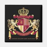 Erstellen Sie Ihr eigenes Coat von Arms Red Gold L