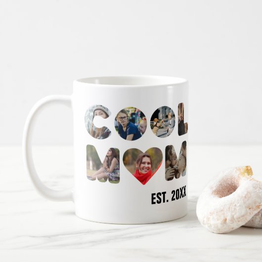 Erstellen Sie Ihr eigenes Cooles Mama-7-Buchstaben Kaffeetasse (Mit Donut)