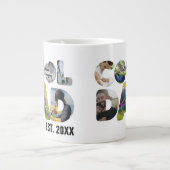 Erstellen Sie Ihr eigenes cooles Papa-7-Buchstaben Jumbo-Tasse (Vorderseite)