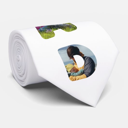 Erstellen Sie Ihr eigenes cooles Papa-7-Buchstaben Krawatte (Gerollt)