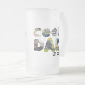 Erstellen Sie Ihr eigenes cooles Papa-7-Buchstaben Mattglas Bierglas (VorderseiteRechts)