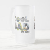 Erstellen Sie Ihr eigenes cooles Papa-7-Buchstaben Mattglas Bierglas (Vorderseite Links)