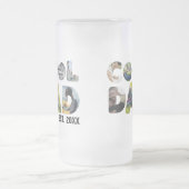 Erstellen Sie Ihr eigenes cooles Papa-7-Buchstaben Mattglas Bierglas (Mittel)