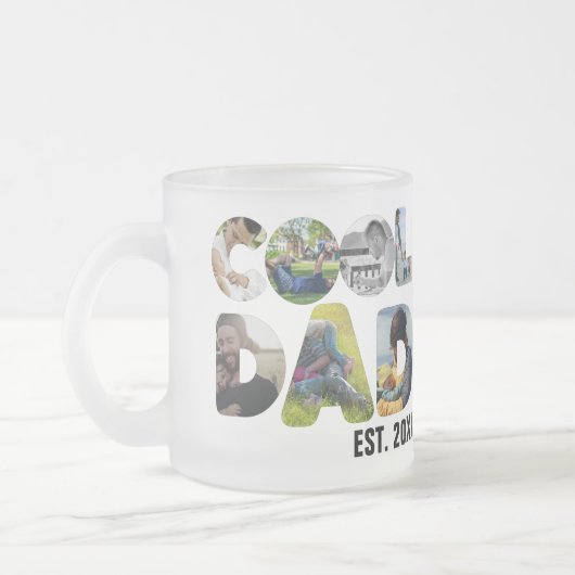 Erstellen Sie Ihr eigenes cooles Papa-7-Buchstaben Mattglastasse (Links)