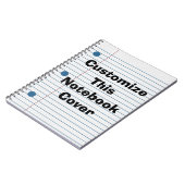 Erstellen Sie Ihr eigenes Cover School Paper Notizblock (Linke Seite)