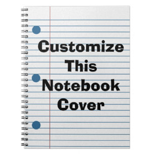Erstellen Sie Ihr eigenes Cover School Paper Notizblock