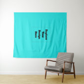 Erstellen Sie Ihr eigenes Cyan Wandteppich (Beispiel (Horizontal))