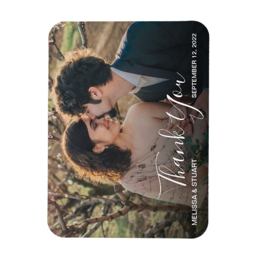 Erstellen Sie Ihr eigenes Dankeschön für das Hochz Magnet (Vertikal)