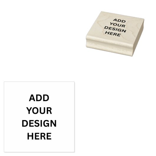 Erstellen Sie Ihr eigenes Design 2.5" x 2.5" Holzk Gummistempel (Stempel)