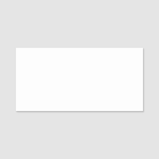 Erstellen Sie Ihr eigenes Design 3"x1.5" Rectangle Namensschild (Vorderseite)