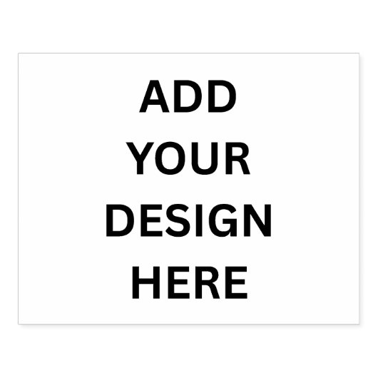 Erstellen Sie Ihr eigenes Design 4" x 5" Briefmark Gummistempel