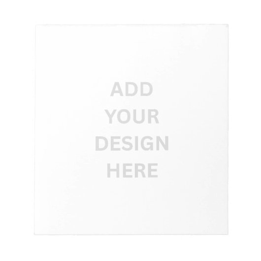 Erstellen Sie Ihr eigenes Design 5.5" x 6" Notepad Notizblock (Vorderseite)