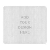 Erstellen Sie Ihr eigenes Design 7,5" x 6,5" Glas Schneidebrett (Vorderseite)