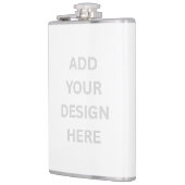 Erstellen Sie Ihr eigenes Design 8 oz Vinyl Wrappe Flachmann (Links)