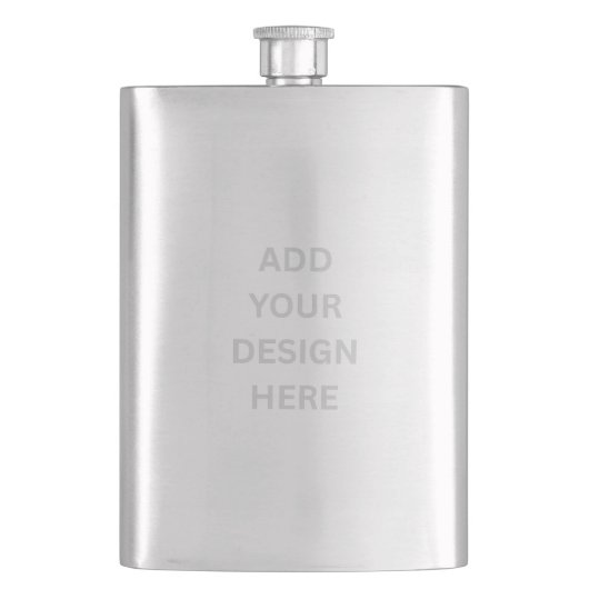 Erstellen Sie Ihr eigenes Design Classic 8oz Edels Flachmann (Vorderseite)