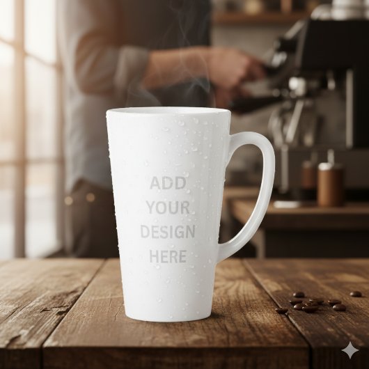Erstellen Sie Ihr eigenes Design Große 17oz Latte Milchtasse