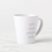 Erstellen Sie Ihr eigenes Design Kleine 12oz Latte Milchtasse (Rechte Ecke)