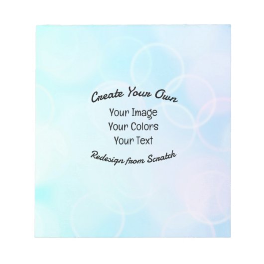 Erstellen Sie Ihr eigenes Design/Logo Notizblock (Vorderseite)