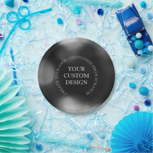 Erstellen Sie Ihr eigenes Design/Logo Pappteller (Party)