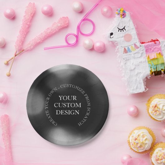 Erstellen Sie Ihr eigenes Design/Logo Pappteller (Party)