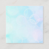 Erstellen Sie Ihr eigenes Design/Logo Quadratische Visitenkarte (Rückseite)