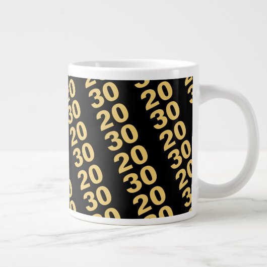 Erstellen Sie Ihr eigenes Design Modernes Neujahrs Jumbo-Tasse (Rechts)