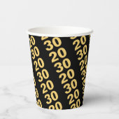 Erstellen Sie Ihr eigenes Design Modernes Neujahrs Pappbecher (Rückseite)