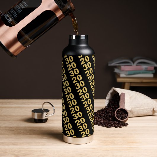 Erstellen Sie Ihr eigenes Design Modernes Neujahrs Trinkflasche (Kaffee)