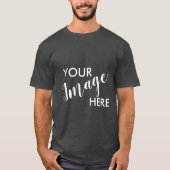 Erstellen Sie Ihr eigenes Design oder Logo schwarz T-Shirt (Vorderseite)