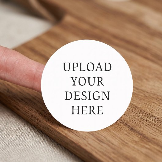 Erstellen Sie Ihr eigenes Design personalisierter  Runder Aufkleber
