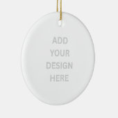 Erstellen Sie Ihr eigenes Design Porzellan Circle Keramik Ornament (Rechts)