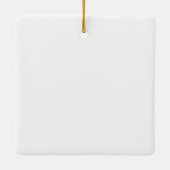 Erstellen Sie Ihr eigenes Design Porzellan Platz O Keramikornament (Rückseite)