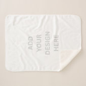 Erstellen Sie Ihr eigenes Design Small Sherpa Blan Sherpadecke (Vorderseite (Horizontal))