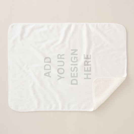 Erstellen Sie Ihr eigenes Design Small Sherpa Blan Sherpadecke (Vorderseite (Horizontal))