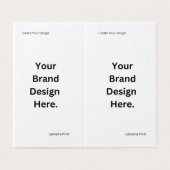 Erstellen Sie Ihr eigenes Design und Drucken (Außenseite Aufgefaltet)