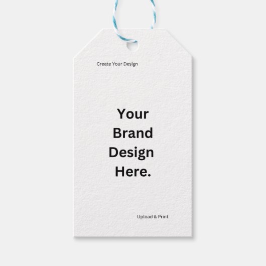 Erstellen Sie Ihr eigenes Design und Drucken Geschenkanhänger (Vorderseite)