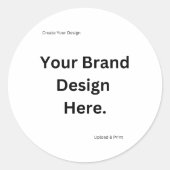 Erstellen Sie Ihr eigenes Design und drucken Sie S Runder Aufkleber (Vorderseite)