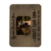 Erstellen Sie Ihr eigenes deutsches Hirtenmagazin Magnet (Vertikal)