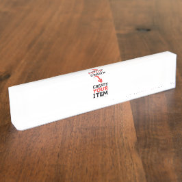 ERSTELLEN SIE IHR EIGENES DIY Benutzerdefiniertes  Namensplakette