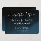 Erstellen Sie Ihr eigenes - dunkelfarbiges Ombré Save The Date (Vorne/Hinten)
