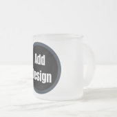 Erstellen Sie Ihr eigenes dunkelgrau-personalisier Mattglastasse (VorderseiteRechts)